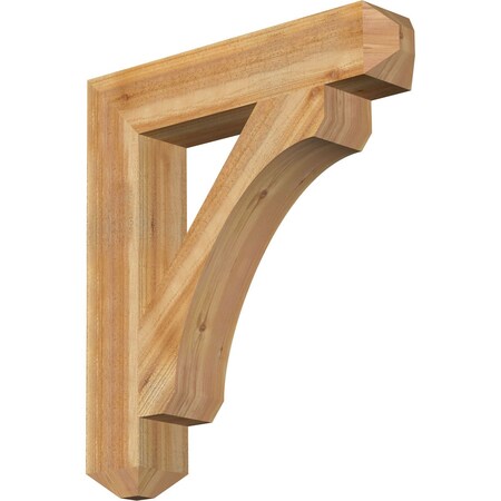 Ekena Millwork Legacy Craftsman Rough Sawn Bracket, Western Red Cedar, 6"W x 32"D x 36"H BKT06X32X36LEC04RWR